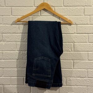 y2k most incredible dark wash low rise jeans!